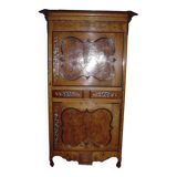 Standing man Louis XV in solid elm