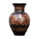 Vase hongrois MHV décor floral