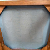 Bridge Vintage Armchair – Curved Design & Red Vinyl – 1950