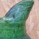 Green varnished stoneware pitcher