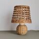 Vintage wicker and rattan lamp – natural bohemian lamp