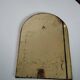 Old brass half moon mirror