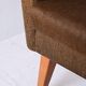 Fauteuil vintage scandinave avec tissu d'origine