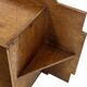 Art Deco wooden wall shelve rack in oak minimalist design