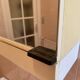Allibert vintage toilet cabinet three mirror doors, two drawers, lamp