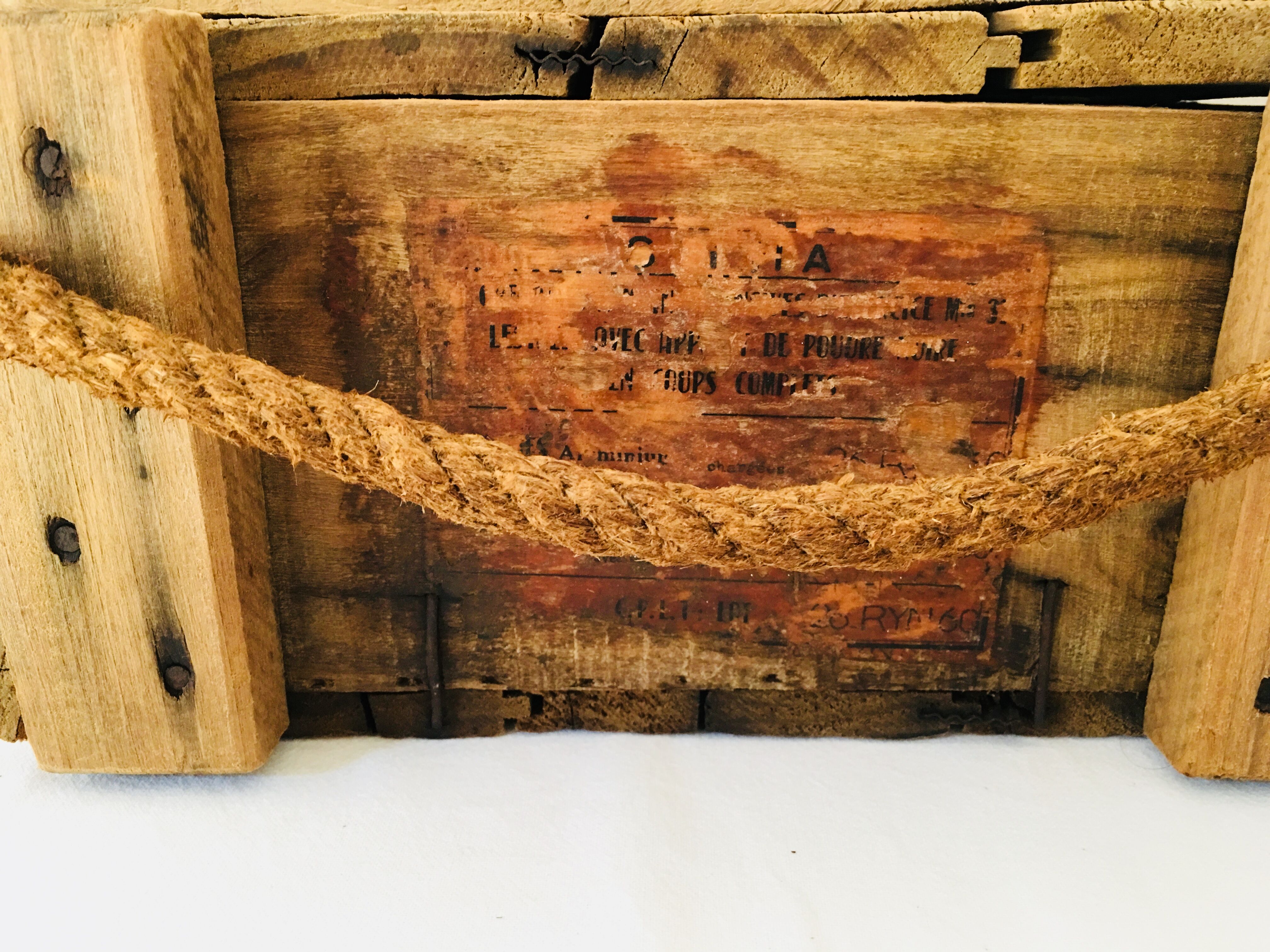Old wooden parachute