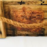 Old wooden parachute