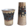 Pair of vintage brutalist Perignem vases