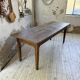 Table de ferme chêne 1950 pieds fuseaux