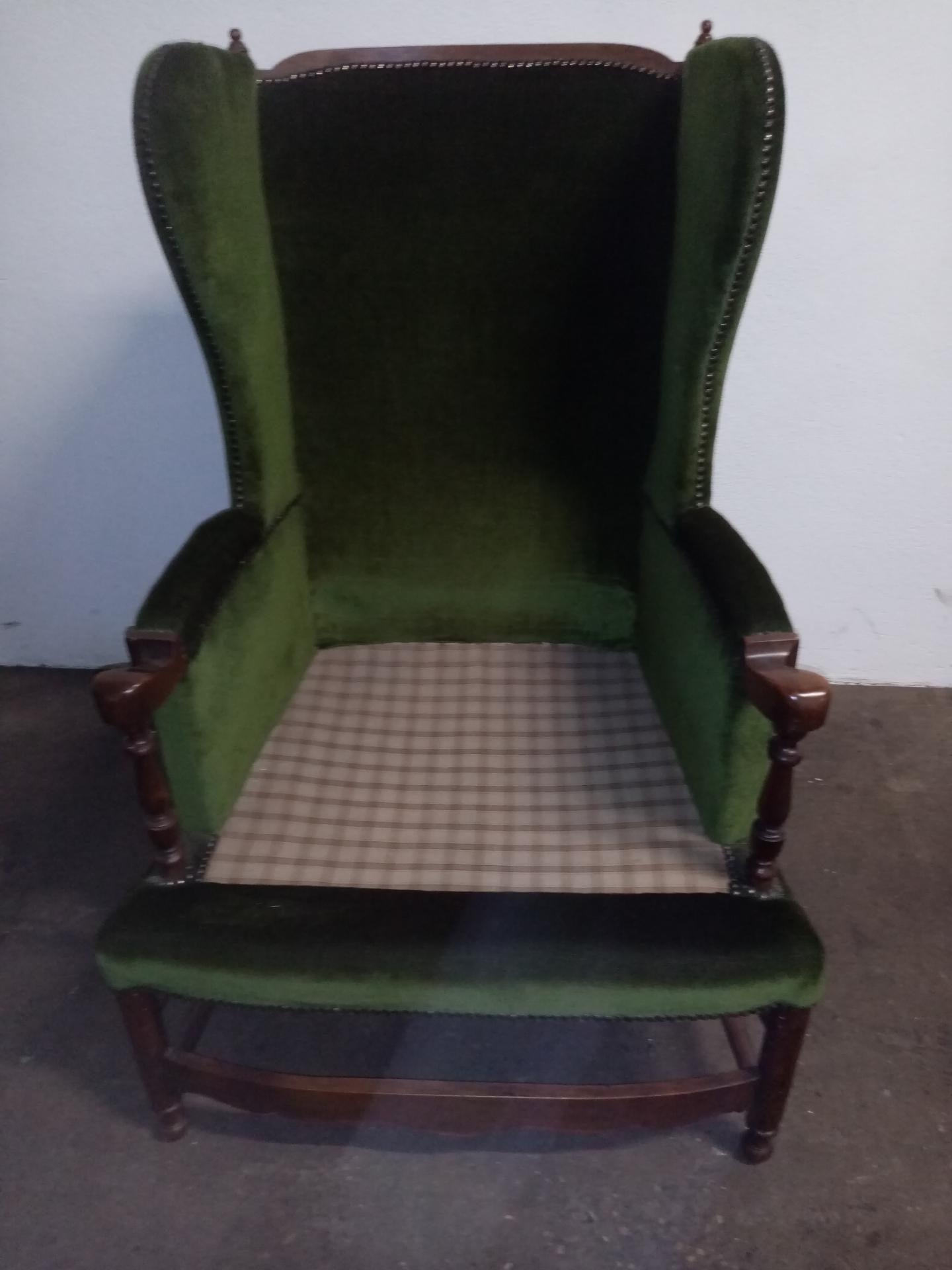 Armchair Shepherdess with Provencal ear radassier style louis XVI 18th century