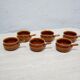 Series of 6 vintage Scandinavian ceramic cups by Höganäs Keramik