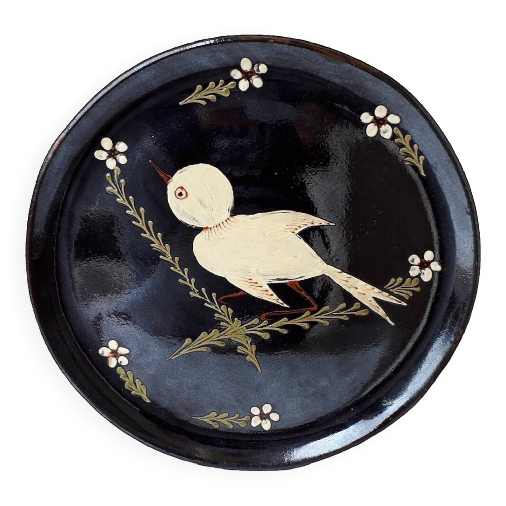 Plat à Tart Rond Céramiqu 28cm Gris au millur prix