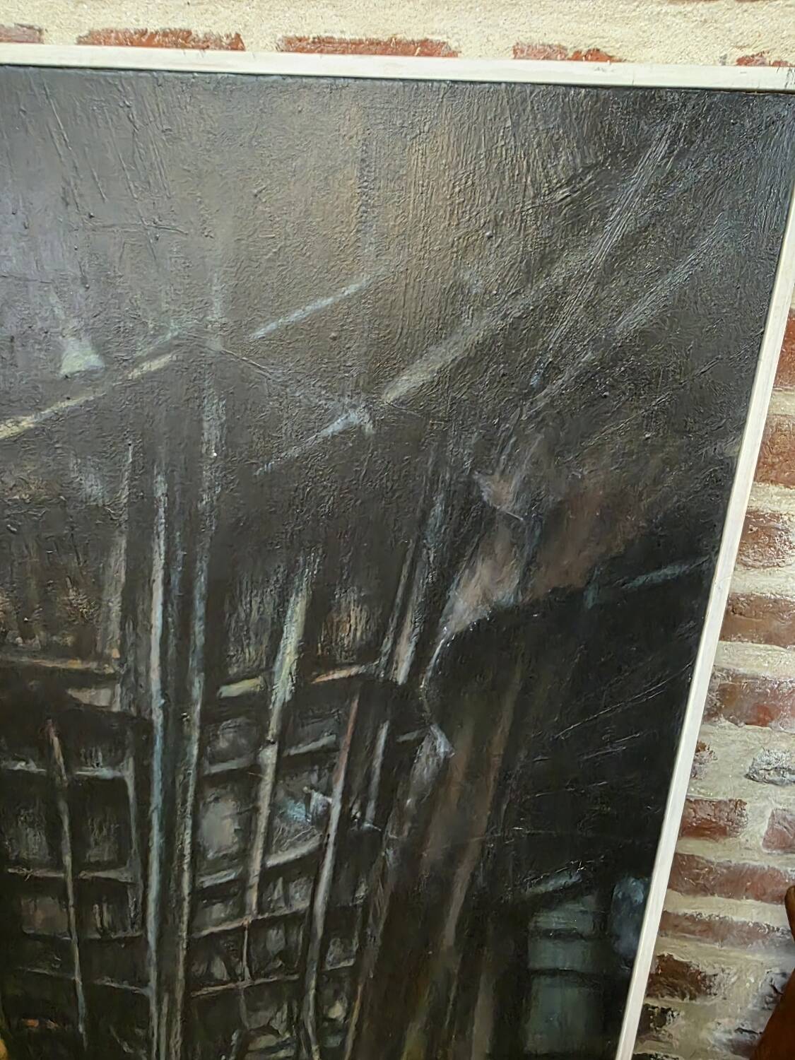 Oil painting on canvas from the 50s/70s