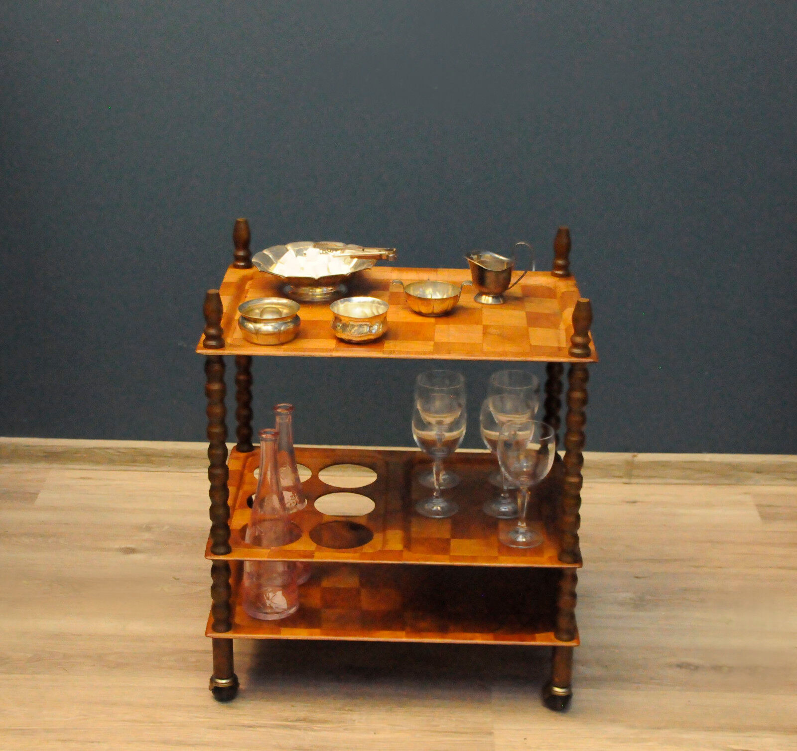 Scandinavian teak serving table