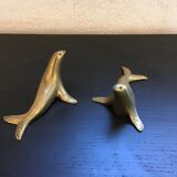Couple of sea lions brass.