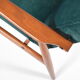 Vintage armchair "Fox" - designer H. Lis, 1970s, green bottle velvet
