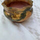 Mini vintage speckled ceramic cache-pot