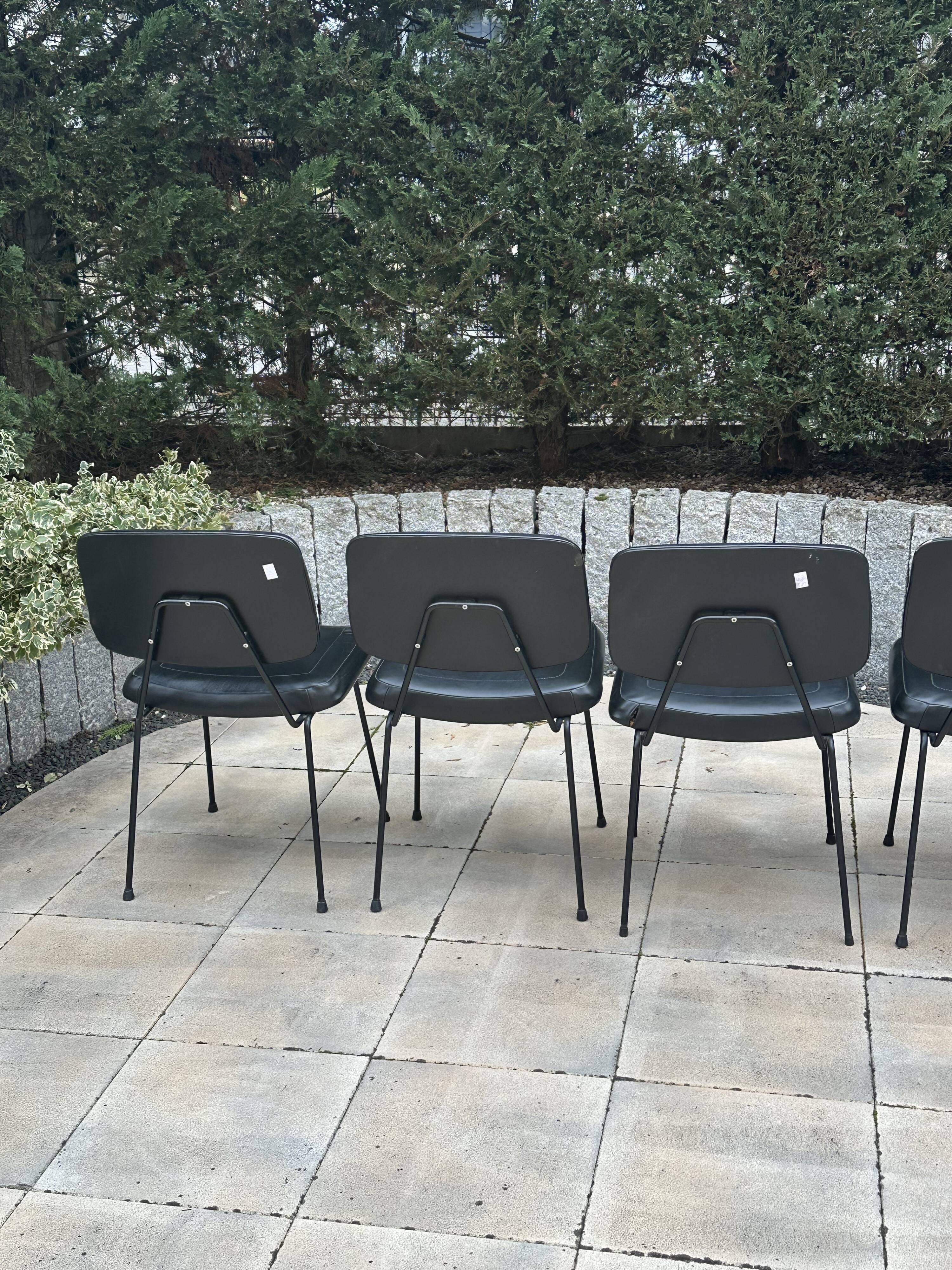 Set of 6 Pierre Paulin CM 196 chairs for Thonet – 1960s