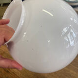 White glass lampshade globe