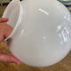 White glass lampshade globe