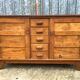 Vintage René Gabriel oak sideboard