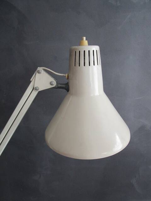 Antique architect's lamp, cast iron base