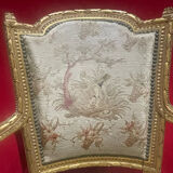 Armchair style Louis XVI gilded wood XIXth