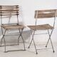 Chaises de jardin pliantes anciennes (c.1920). Ensemble de 2 pièces n°2