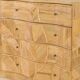 Commode « feuilles » en rotin