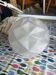Vintage frosted glass Art Deco suspension globe