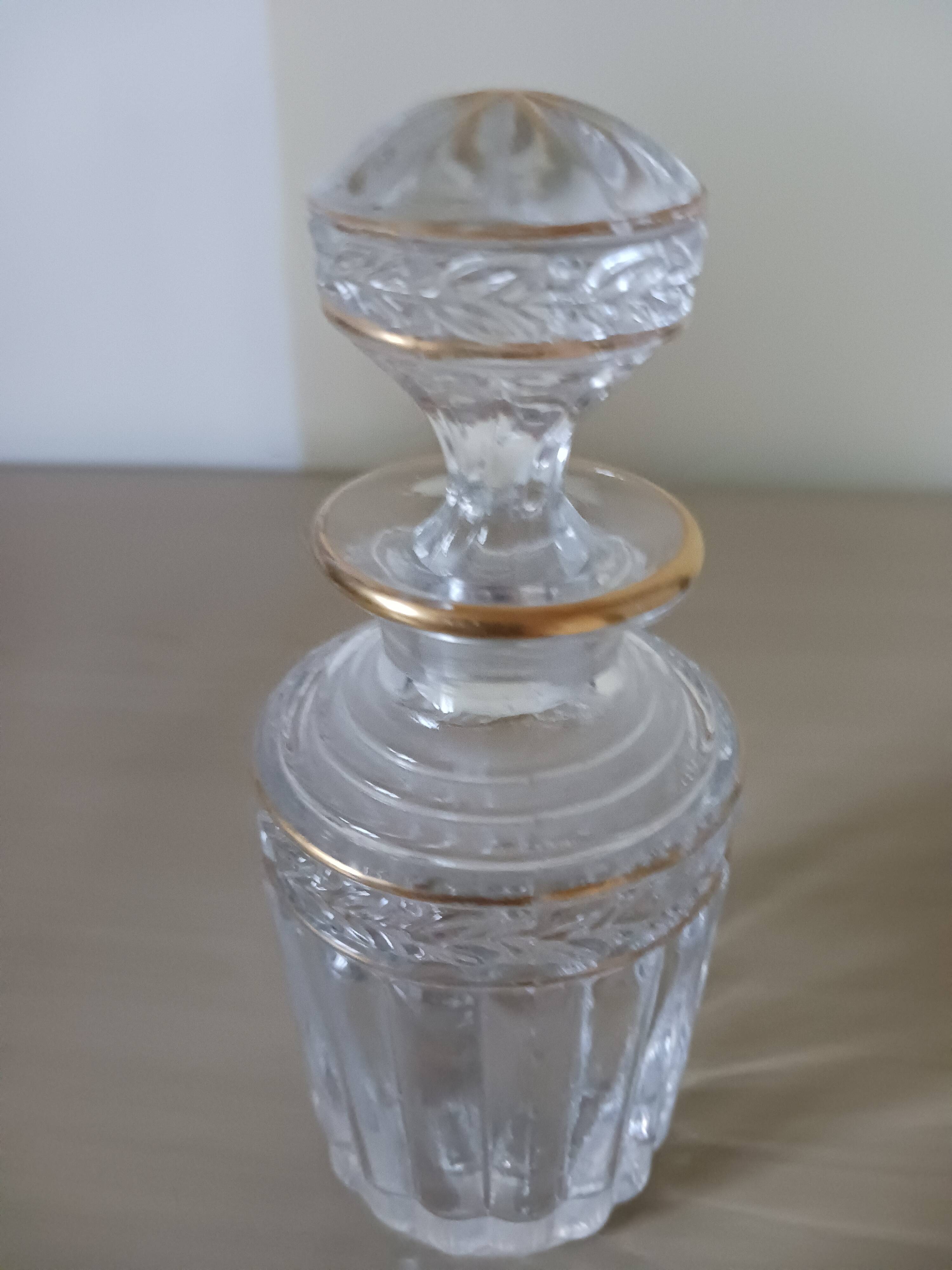 Antique bottle, in St Louis crystal