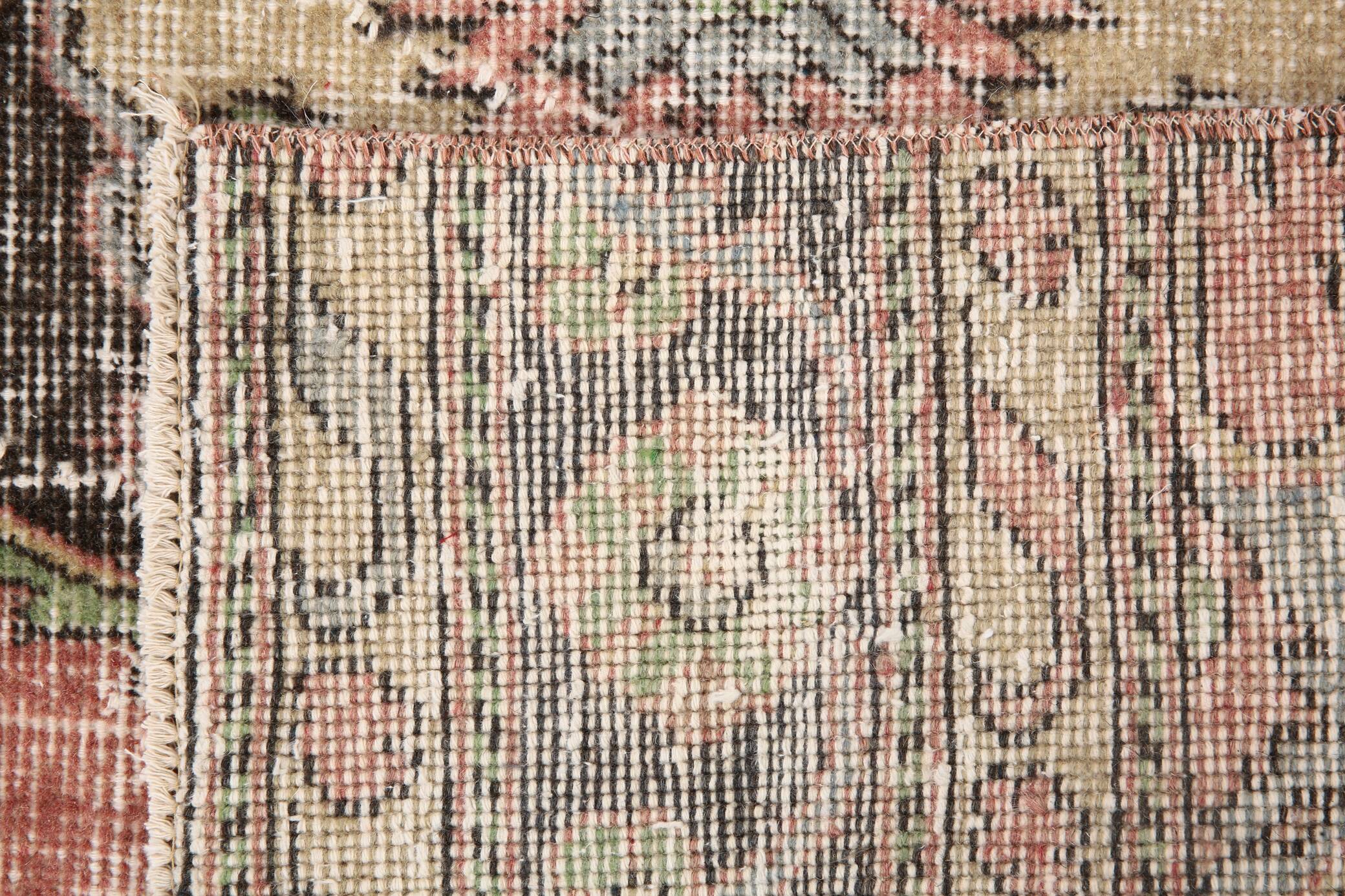 3x12 Rug For Hallway Dark Salmon  Persian Turkish Runner Rug, 82x364Cm SK 5242