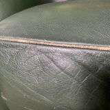Paire de fauteuils Club cuir vert Poltrona Frau édition limitée