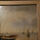 Marine oil on marouflée canvas breton school A. Hervé