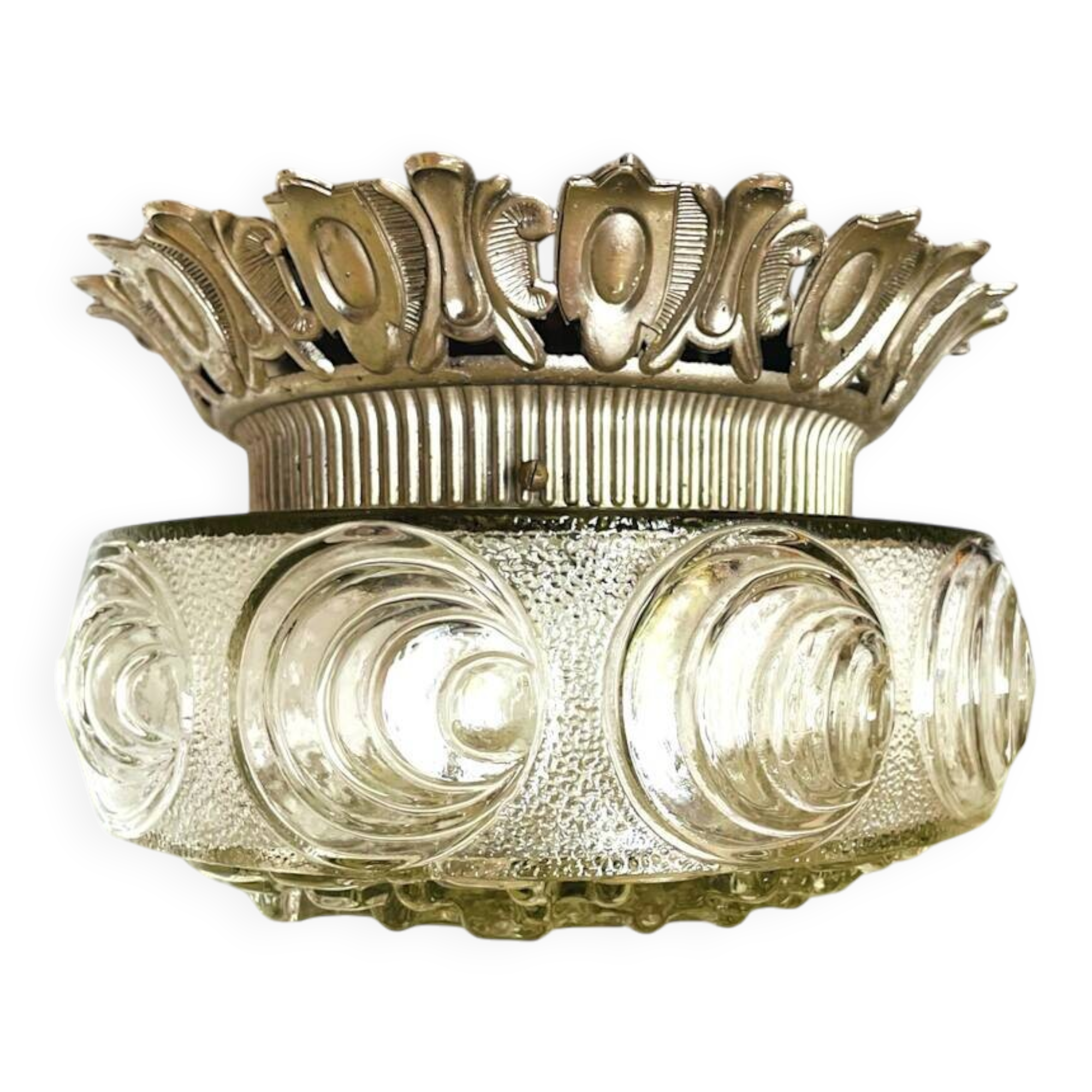 Decorative flush mount wall or ceiling lamp