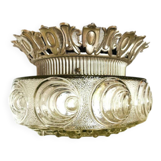 Decorative flush mount wall or ceiling lamp