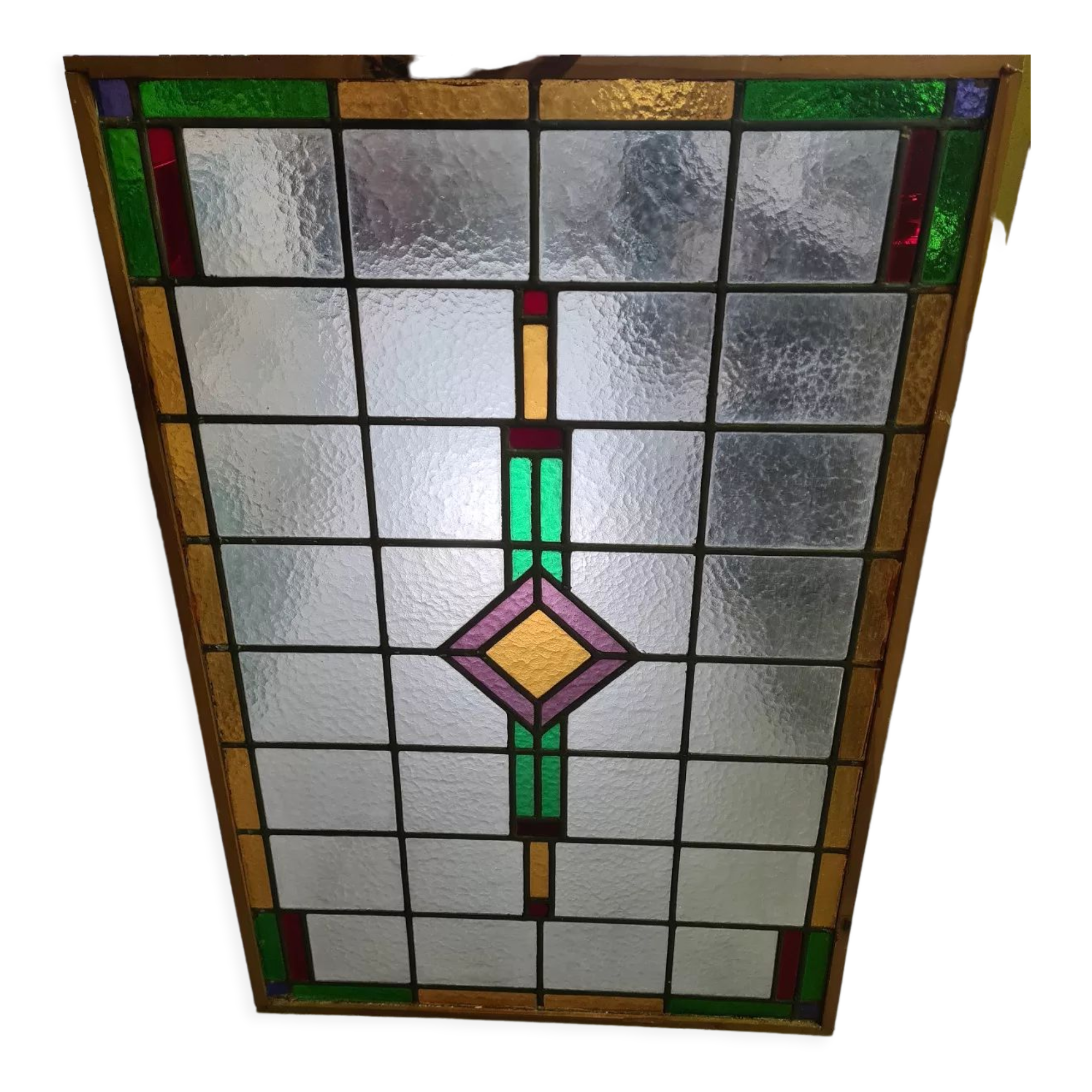 Dutch art deco stained glass window