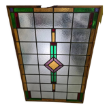 Dutch art deco stained glass window