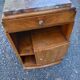 art deco bedside oak and marble