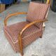 2 antique 1940 art deco armchairs to be restored