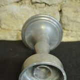 Pewter candle holder