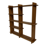 Vintage Wall shelf rack Pine wood 70s design