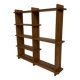 Vintage Wall shelf rack Pine wood 70s design