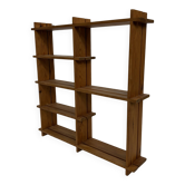 Vintage Wall shelf rack Pine wood 70s design