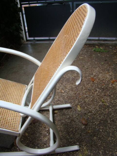 Antique caned rocking chair