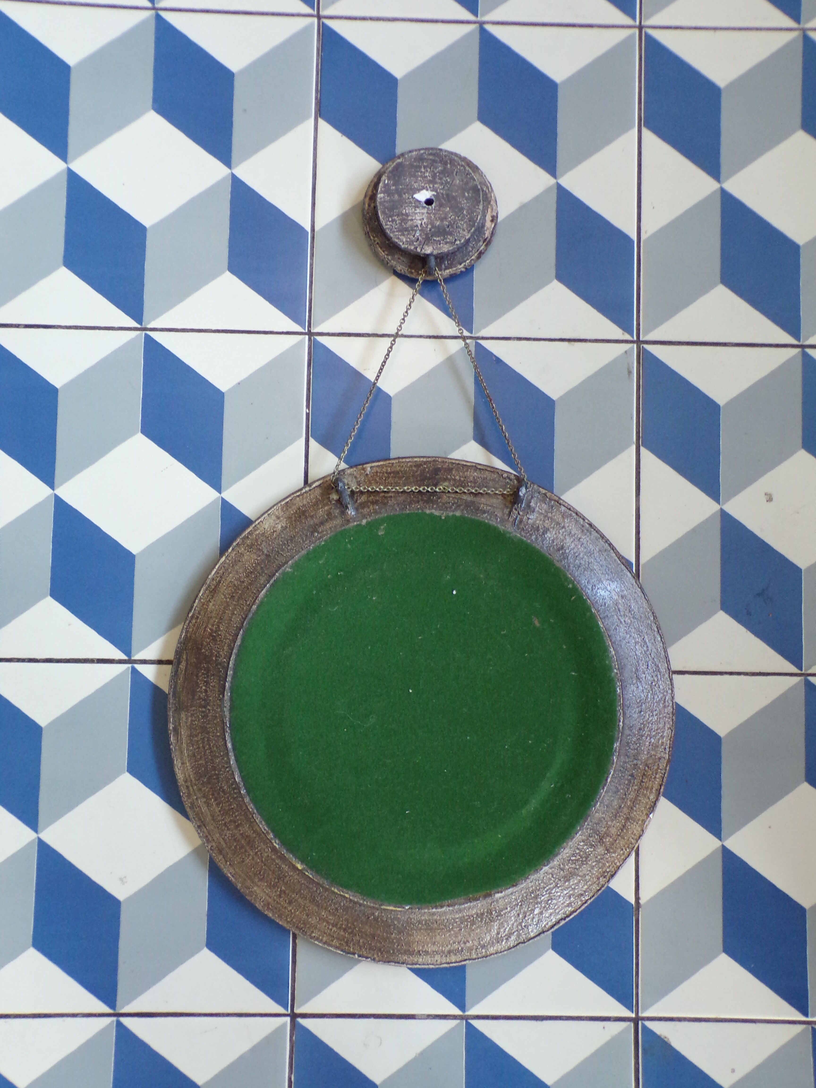 Vintage ceramic mirror