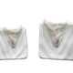 Set of two vases, white, porcelain, Eschenbach, Germany, 1970s