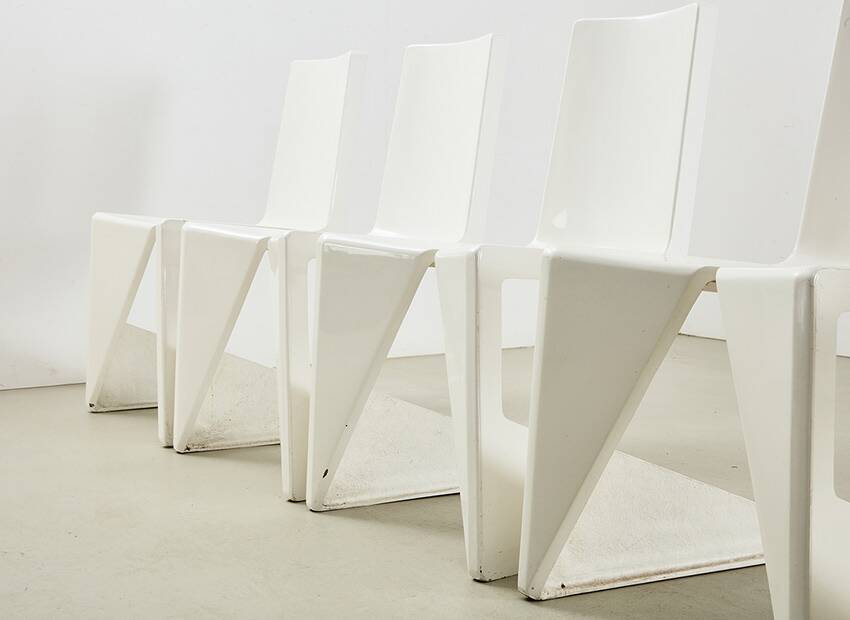 Set of 5 LRC Chairs by Architect Wiel Arets for Lensvelt Netherlands 2005