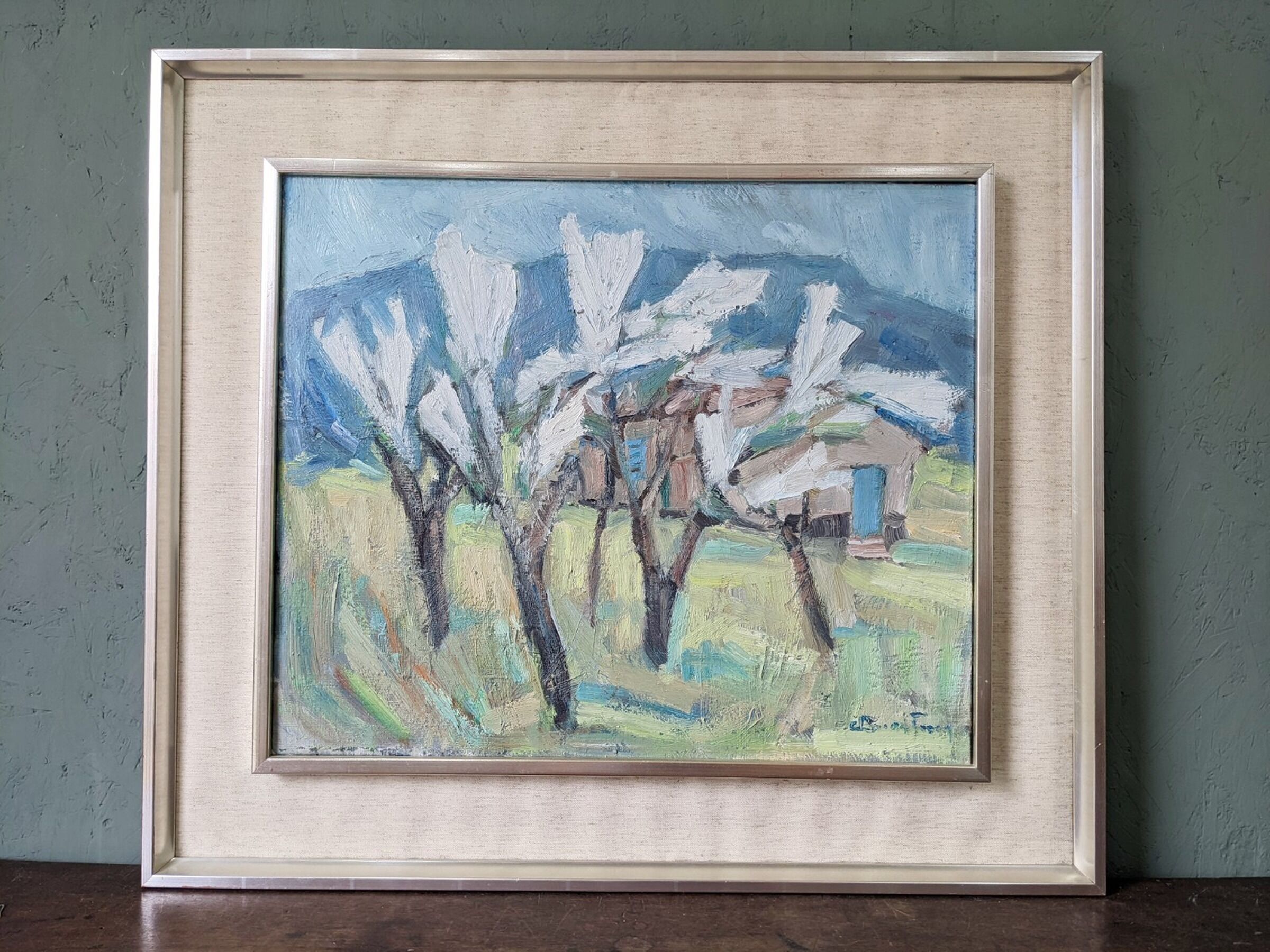 Mid-century oil painting