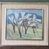 Mid-century oil painting